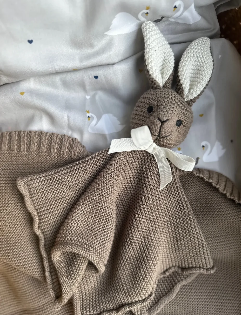 Vanilla Copenhagen - Cuddle Cloth Rabbit - Wood - snuttefiltar - wood - 0