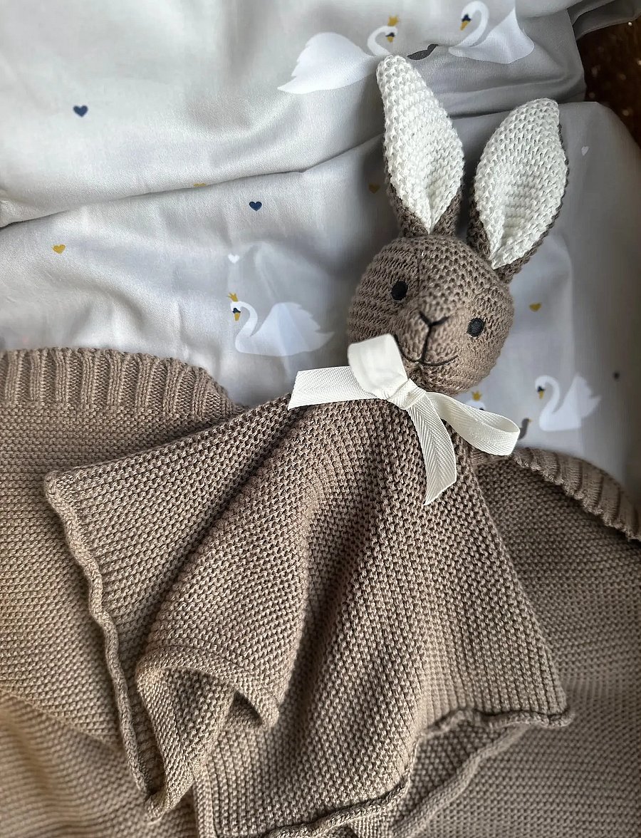Vanilla Copenhagen - Cuddle Cloth Rabbit - Wood - schmusetuch - wood - 0