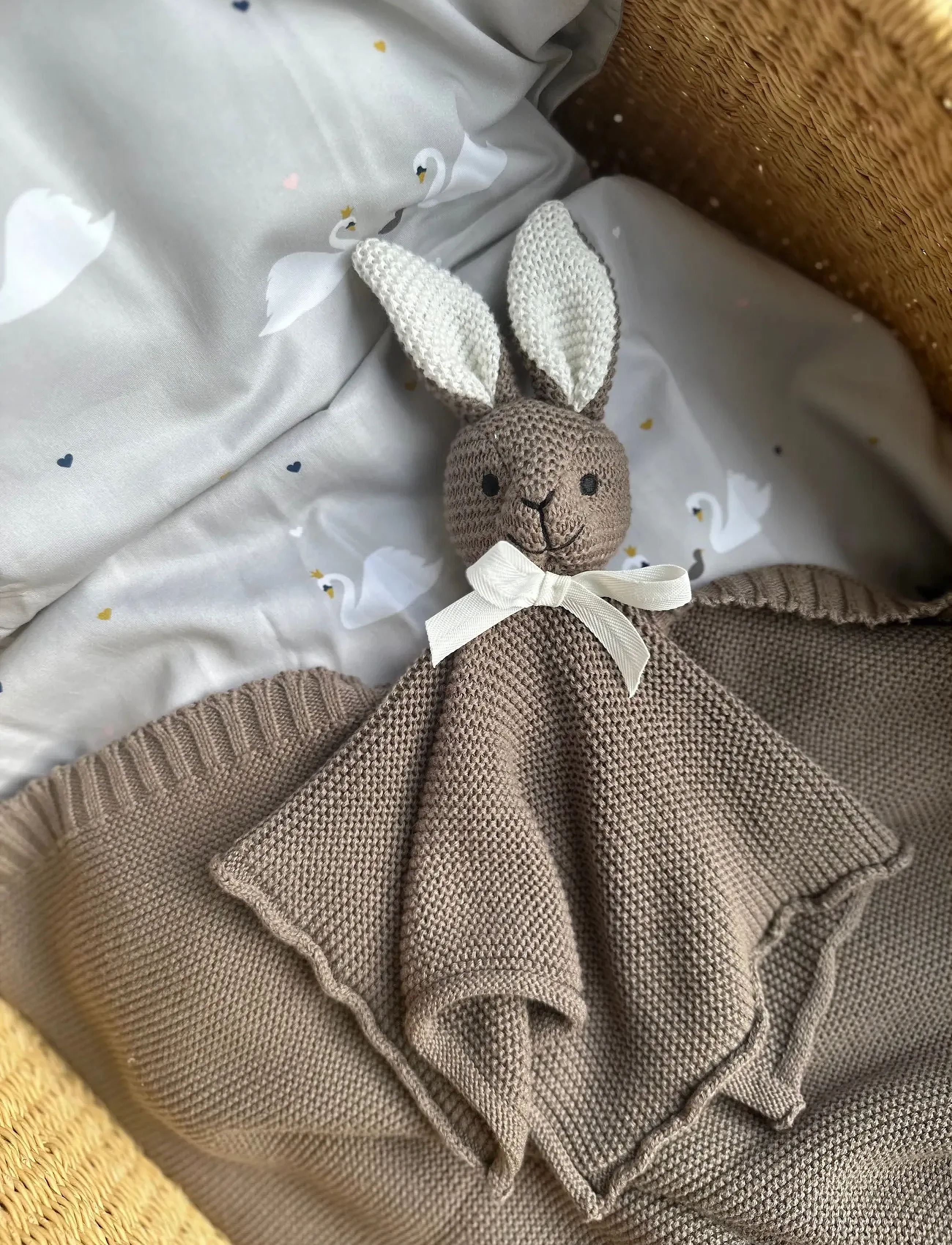 Vanilla Copenhagen - Cuddle Cloth Rabbit - Wood - schmusetuch - wood - 2