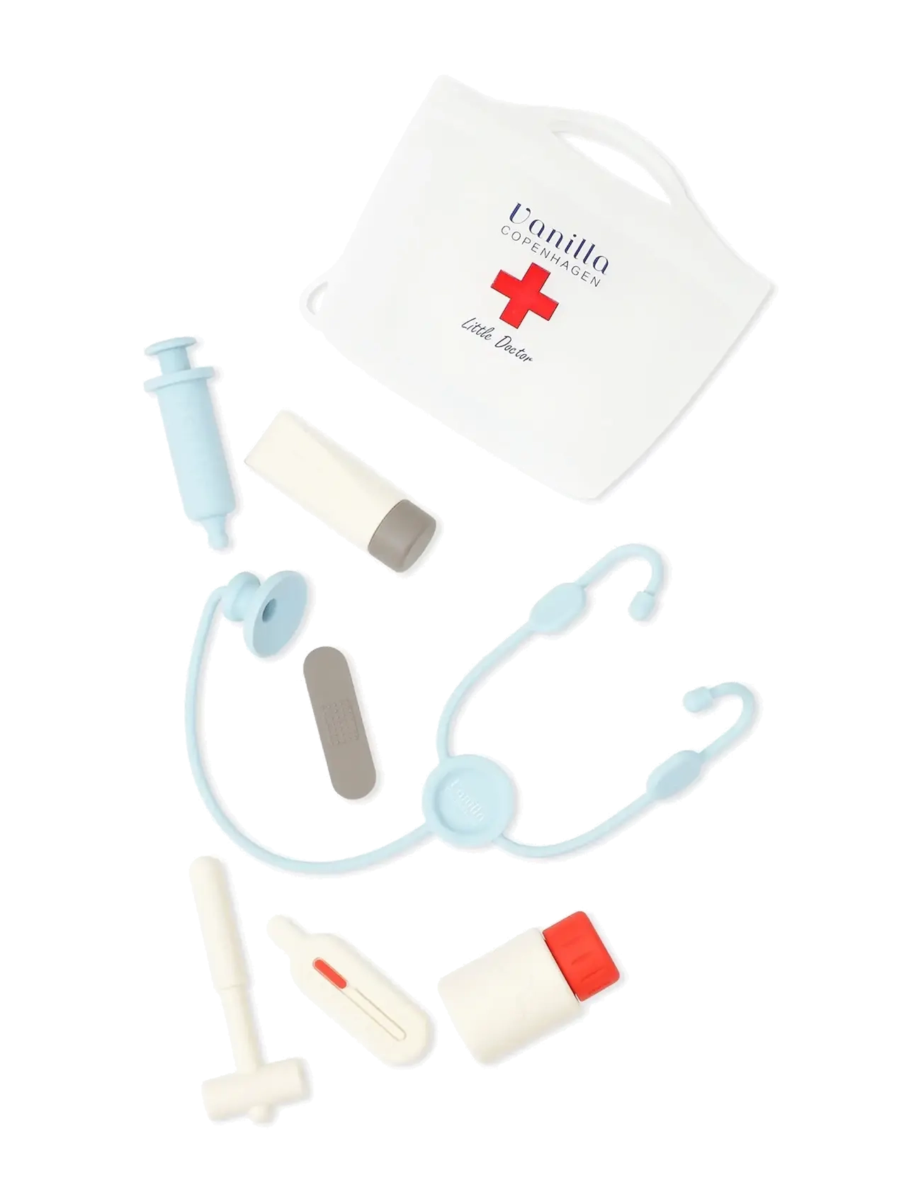 Vanilla Copenhagen Doctor Set - Silicone - Vanilla Copenhagen - BLUE - MILK - WOOD / blue