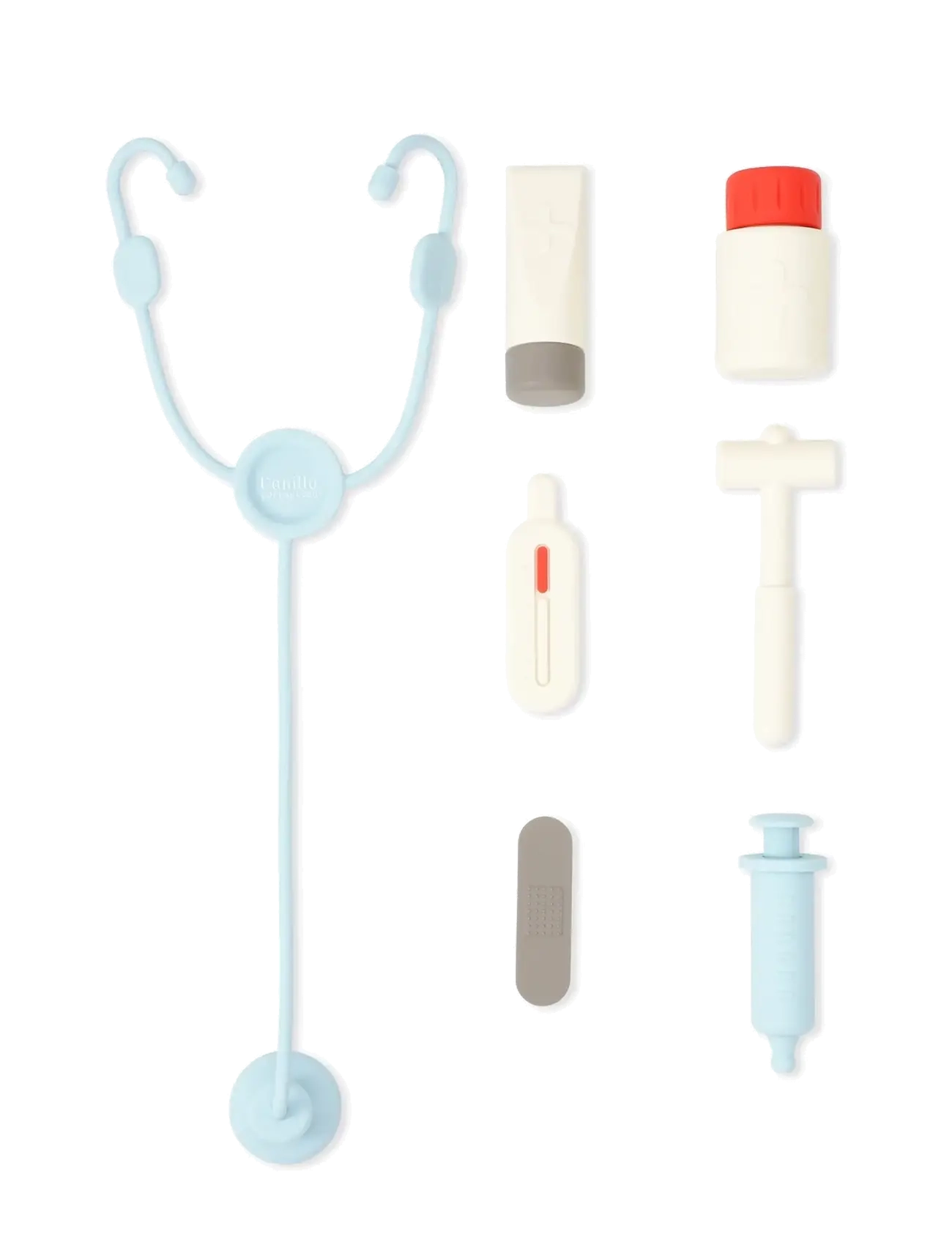 Vanilla Copenhagen - Doctor Set - Silicone - kinder-arztkoffer - blue - milk - wood - 2