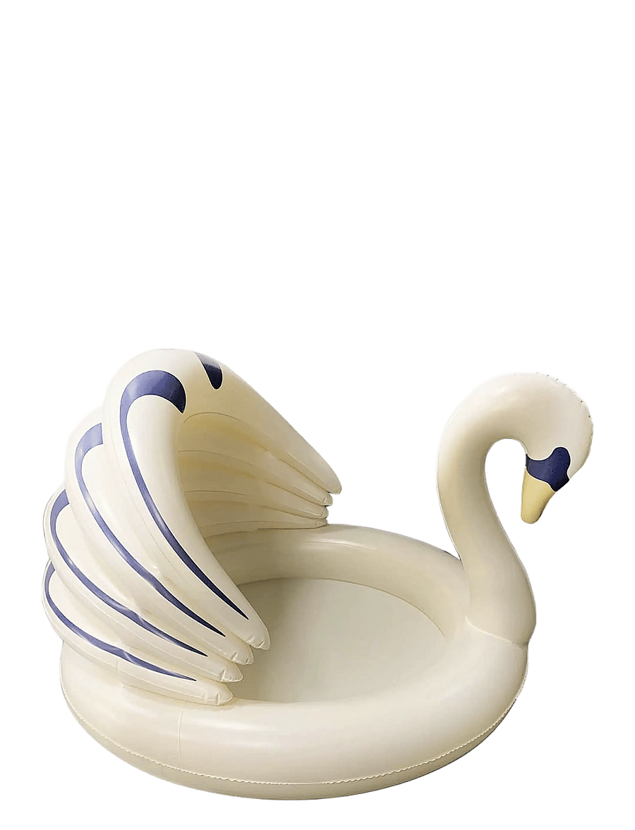 Vanilla Copenhagen - Kids Pool With Shade - Swan - lastebasseinid - milk - 0