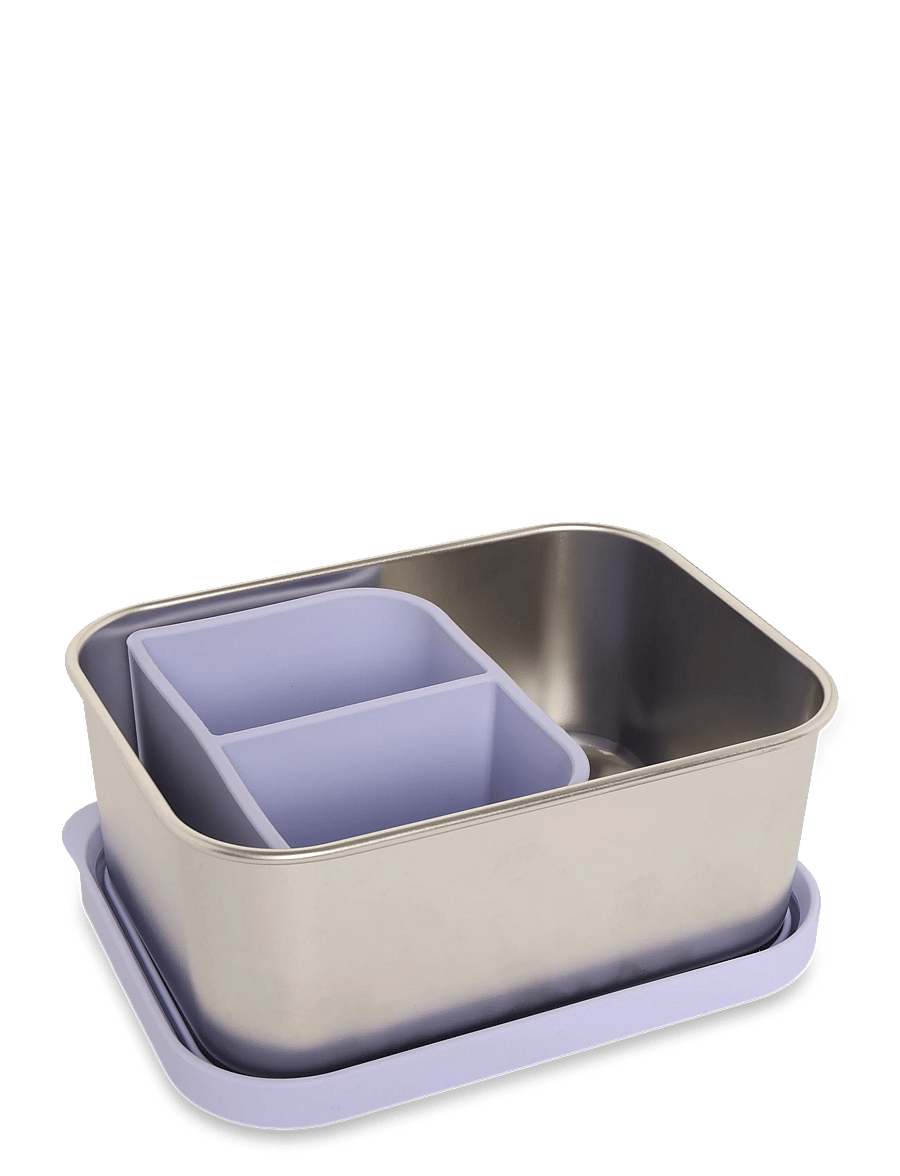 Vanilla Copenhagen - Lunch Box – Stainless Steel – Hearts - toidukarbid - lavender - 1