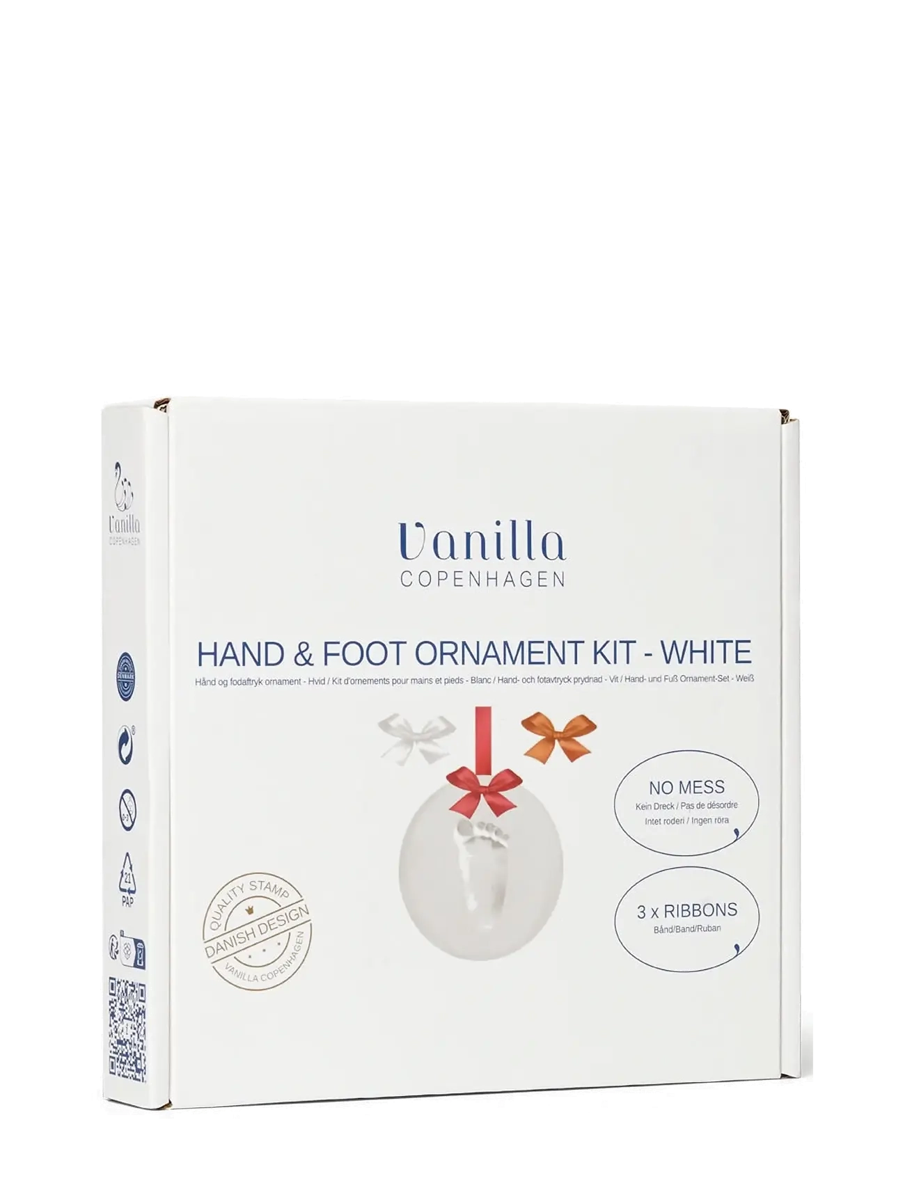 Vanilla Copenhagen - Hånd og fodaftryk - Ler - Ophæng - Hvid - mit første år - white - 2