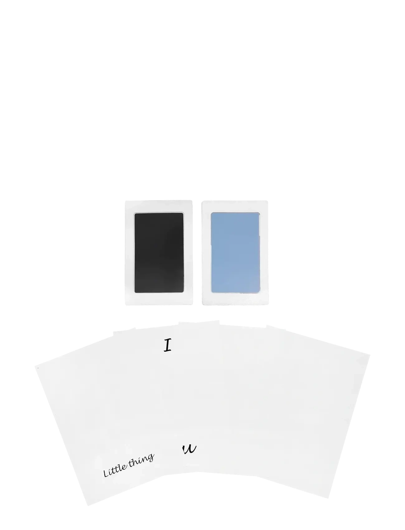 Hand & Foot Inkless Pads - Blue-Black - BLACK - BLUE