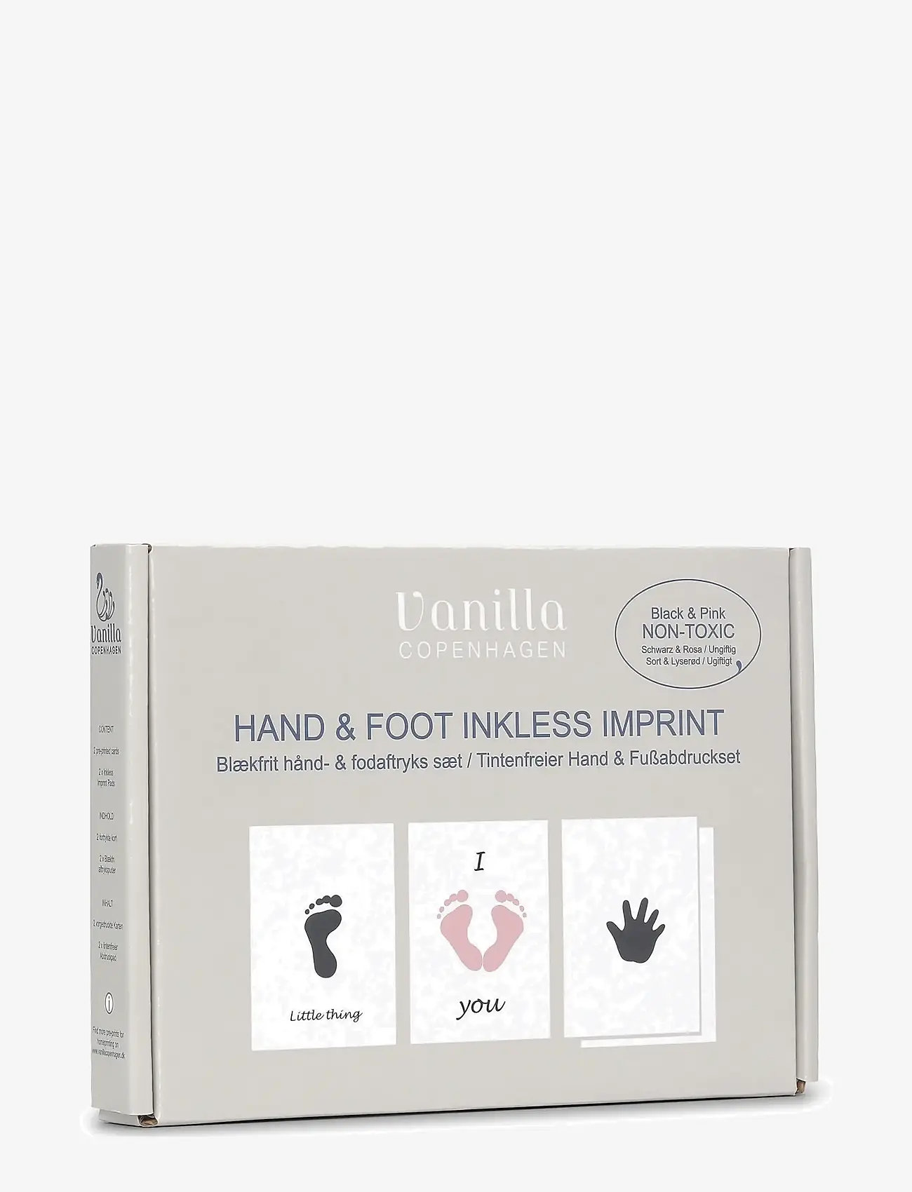Vanilla Copenhagen - Hand & Foot Inkless Pads - Pink-Black - ensimmäinen vuoteni - black - pink - 1