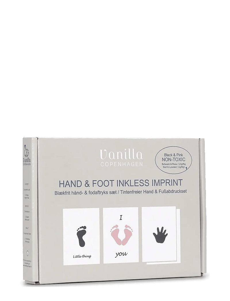 Vanilla Copenhagen - Hand & Foot Inkless Pads - Pink-Black - ensimmäinen vuoteni - black - pink - 1