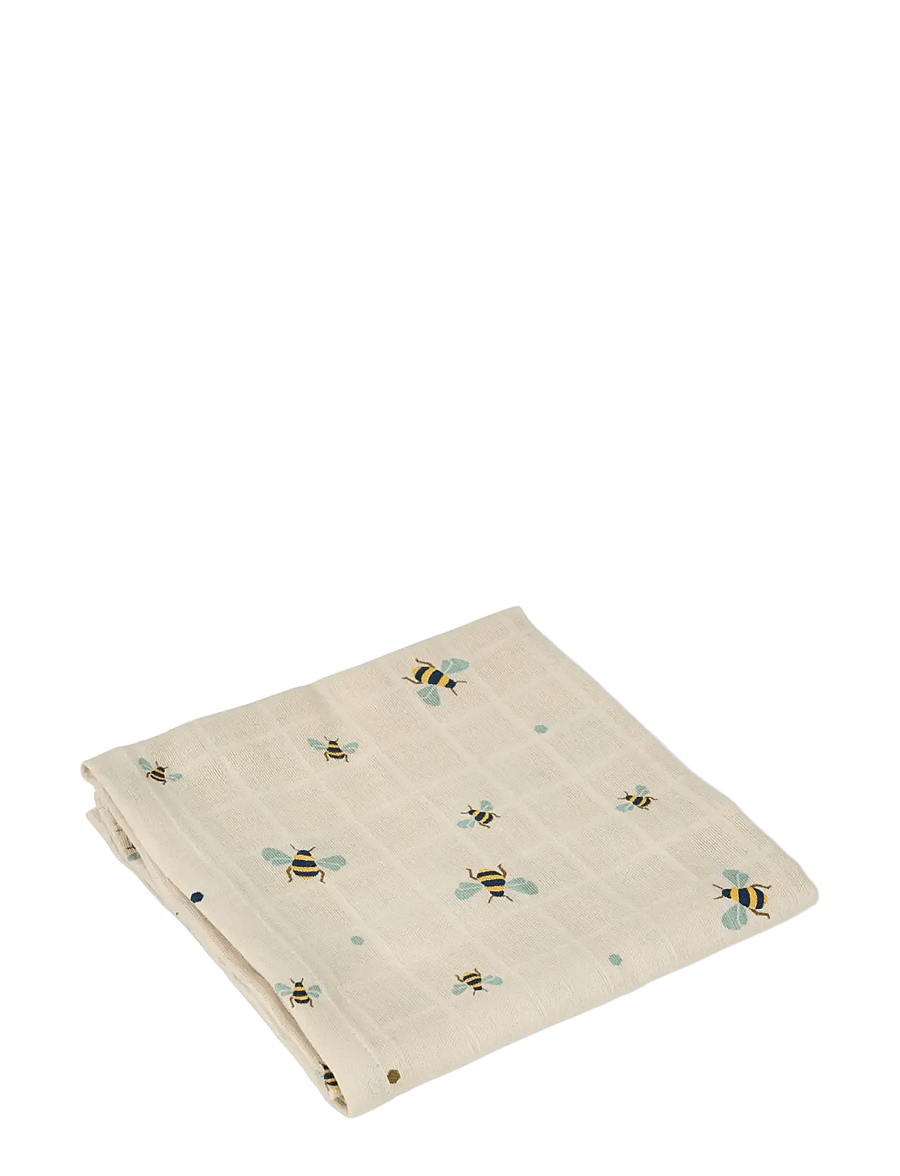 Vanilla Copenhagen - Swaddle - Honeybee Happy - mulldecken - milk - 0