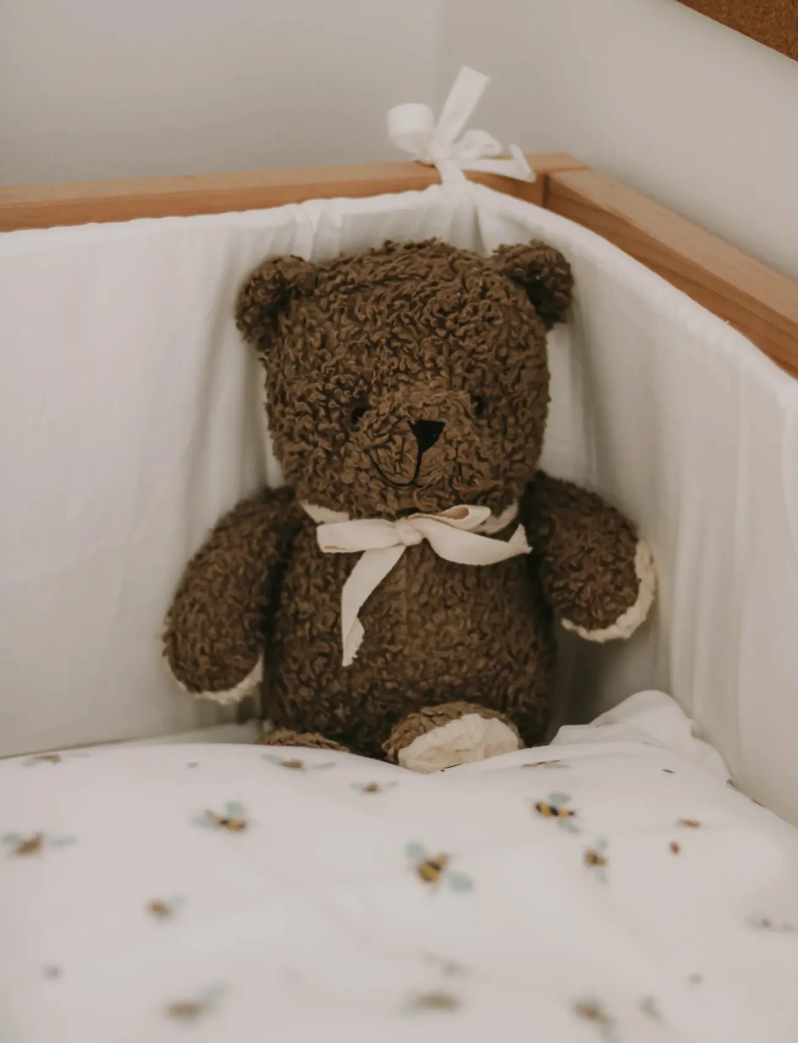 Vanilla Copenhagen - Music Mobile - Plush Teddy - Wood - sova - wood - 3