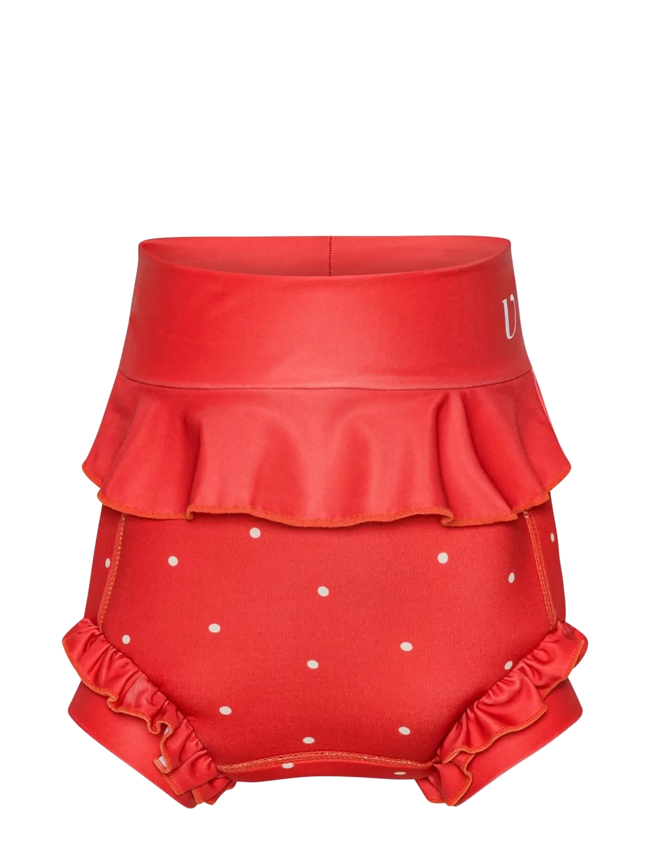 Vanilla Copenhagen Swim Pants - Neoprene - Berry - Dots - Badkläder - BERRY / red