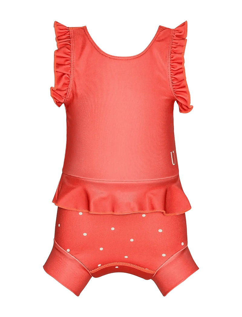 Vanilla Copenhagen - Swimsuit - Neoprene - Berry - Dots - badeanzüge - berry - 1