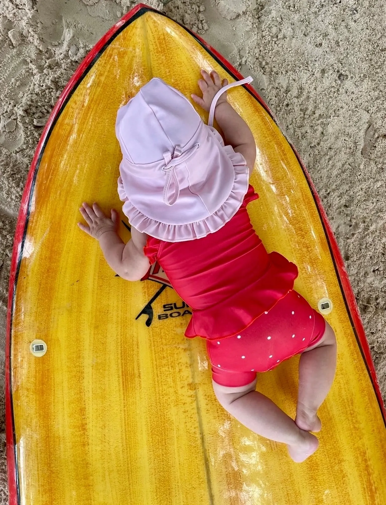 Vanilla Copenhagen Blebadedragt Neopren Berry Dots, 1-2Y, Bademode, Koralle - Swimsuits, Kinder