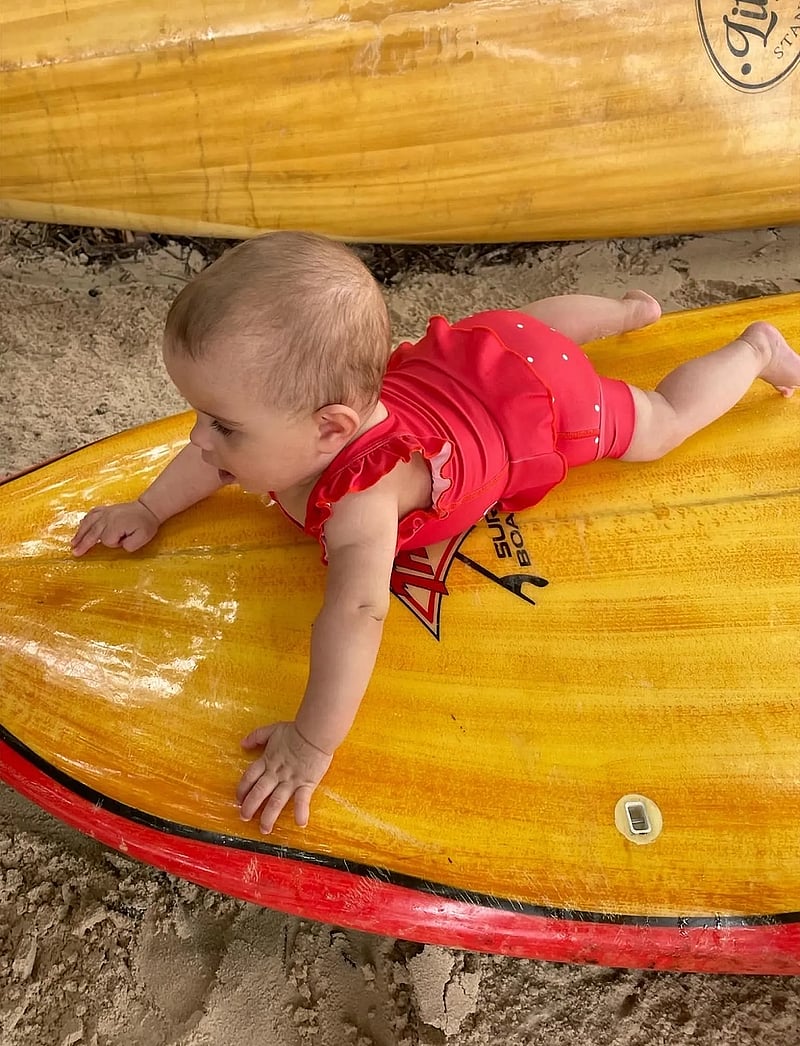 Vanilla Copenhagen - Swimsuit - Neoprene - Berry - Dots - badeanzüge - berry - 2