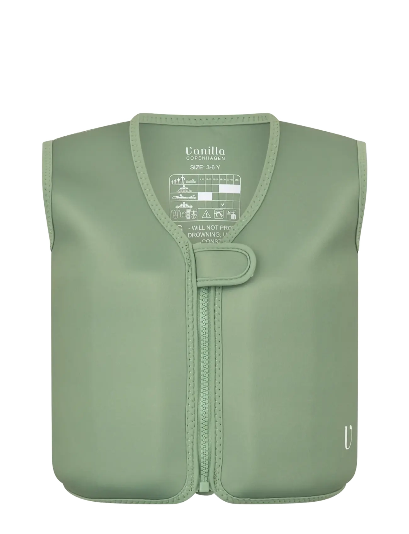 Vanilla Copenhagen Swim Vest - Neoprene - Fern - Aksessuaarid - FERN / green