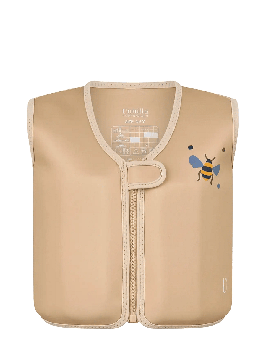 Vanilla Copenhagen - Swim Vest - Neoprene - Honeybee - sund aukahlutir - beige - 1