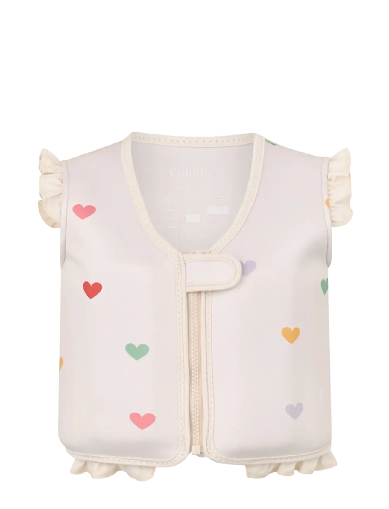 Vanilla Copenhagen Swim Vest - Neoprene - Hearts - Urheiluvarusteet - CREAM / cream