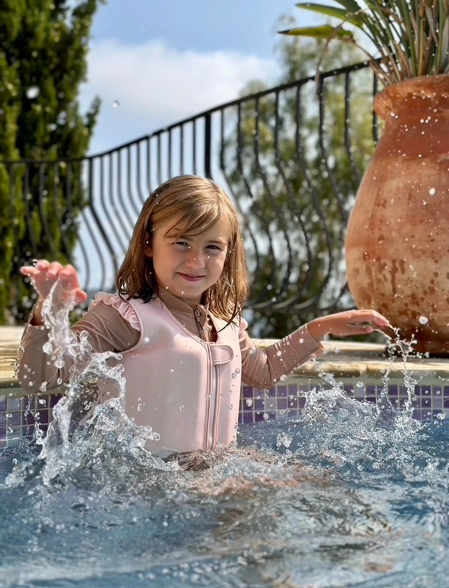 Vanilla Copenhagen Svømmevest English Rose, 3-6Y, Sports Equipment, Rosa - Swimming Accessories, Kinder