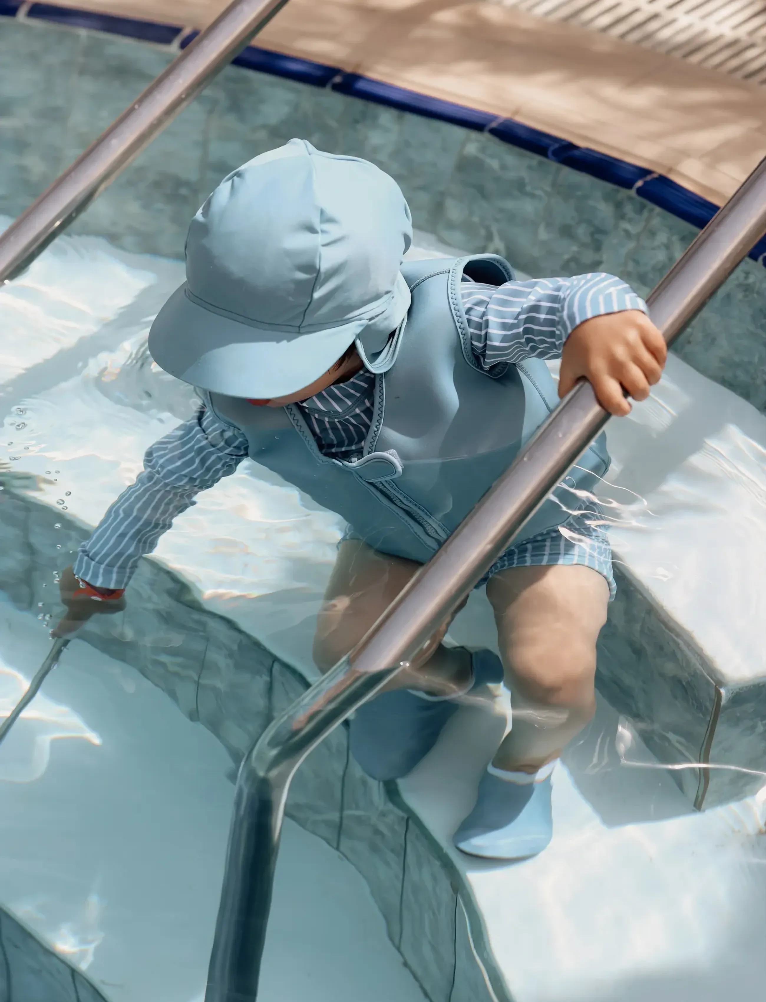 Vanilla Copenhagen Svømmevest Blue Shadow, 1-3Y, Sports Equipment, Blau - Swimming Accessories, Kinder
