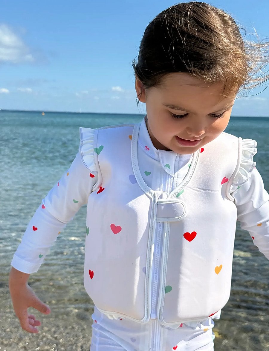 Vanilla Copenhagen - Swim Vest - Neoprene - Hearts - zwemaccessoires - cream - 0
