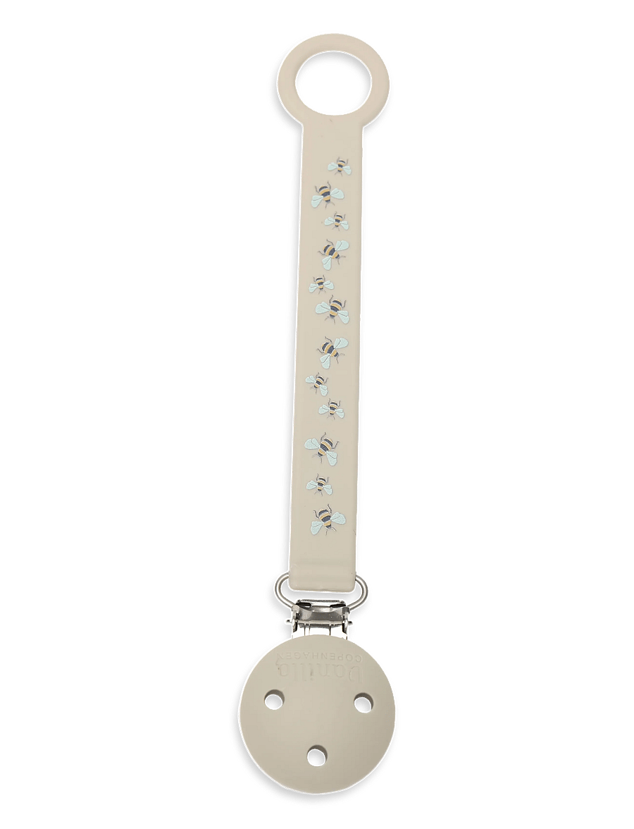 Vanilla Copenhagen - Pacifier Holder - Silicone - Honeybee - schnullerband - milk - 1