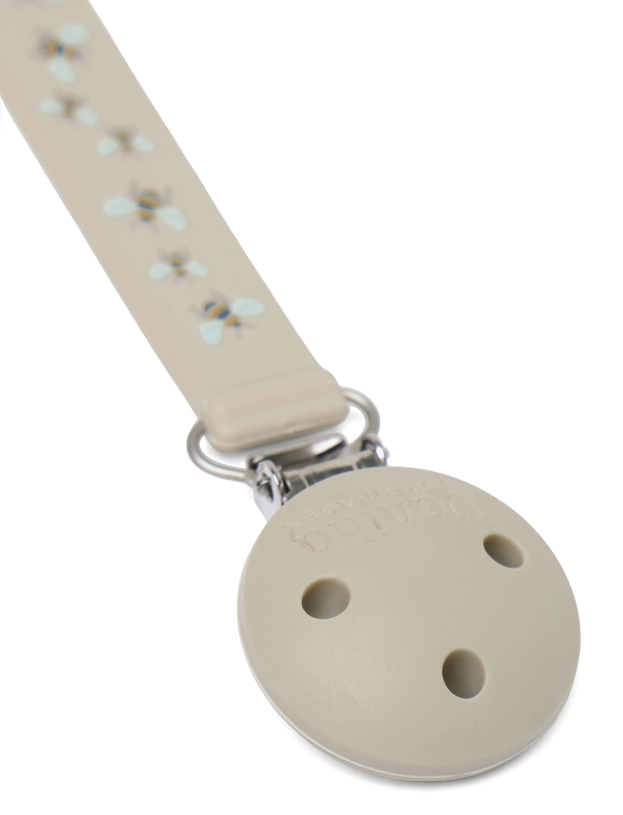 Vanilla Copenhagen - Pacifier Holder - Silicone - Honeybee - schnullerband - milk - 2