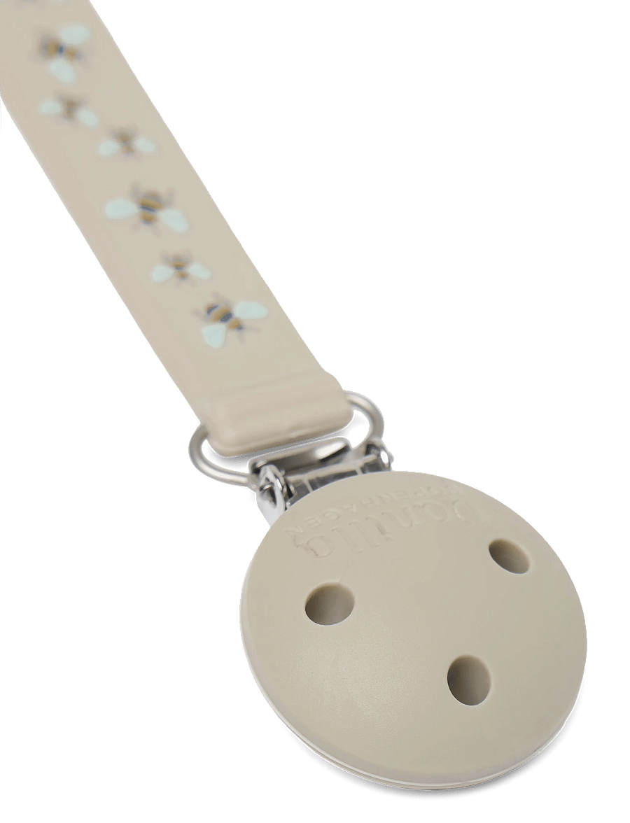 Vanilla Copenhagen - Pacifier Holder - Silicone - Honeybee - schnullerband - milk - 2