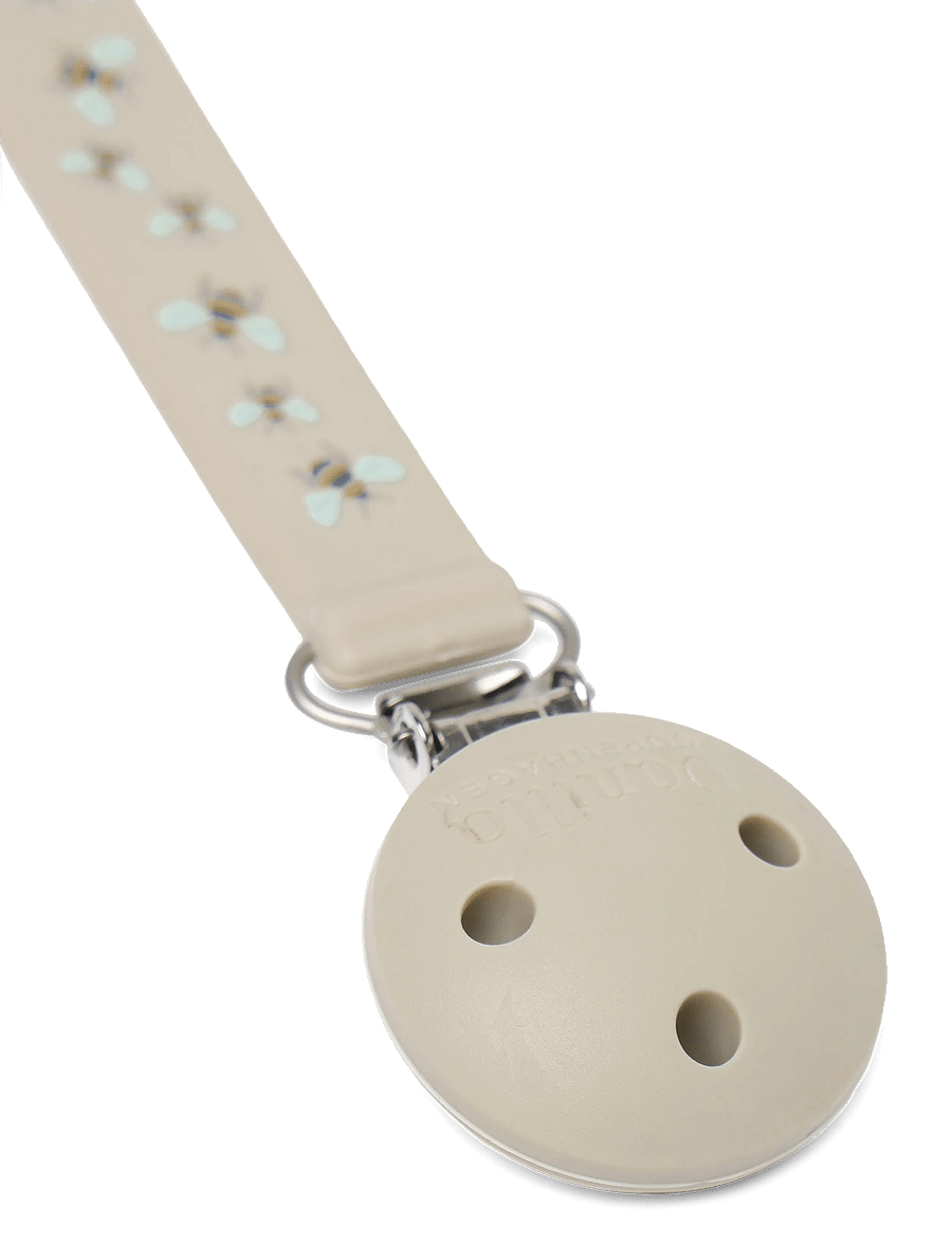 Vanilla Copenhagen - Pacifier Holder - Silicone - Honeybee - schnullerband - milk - 1