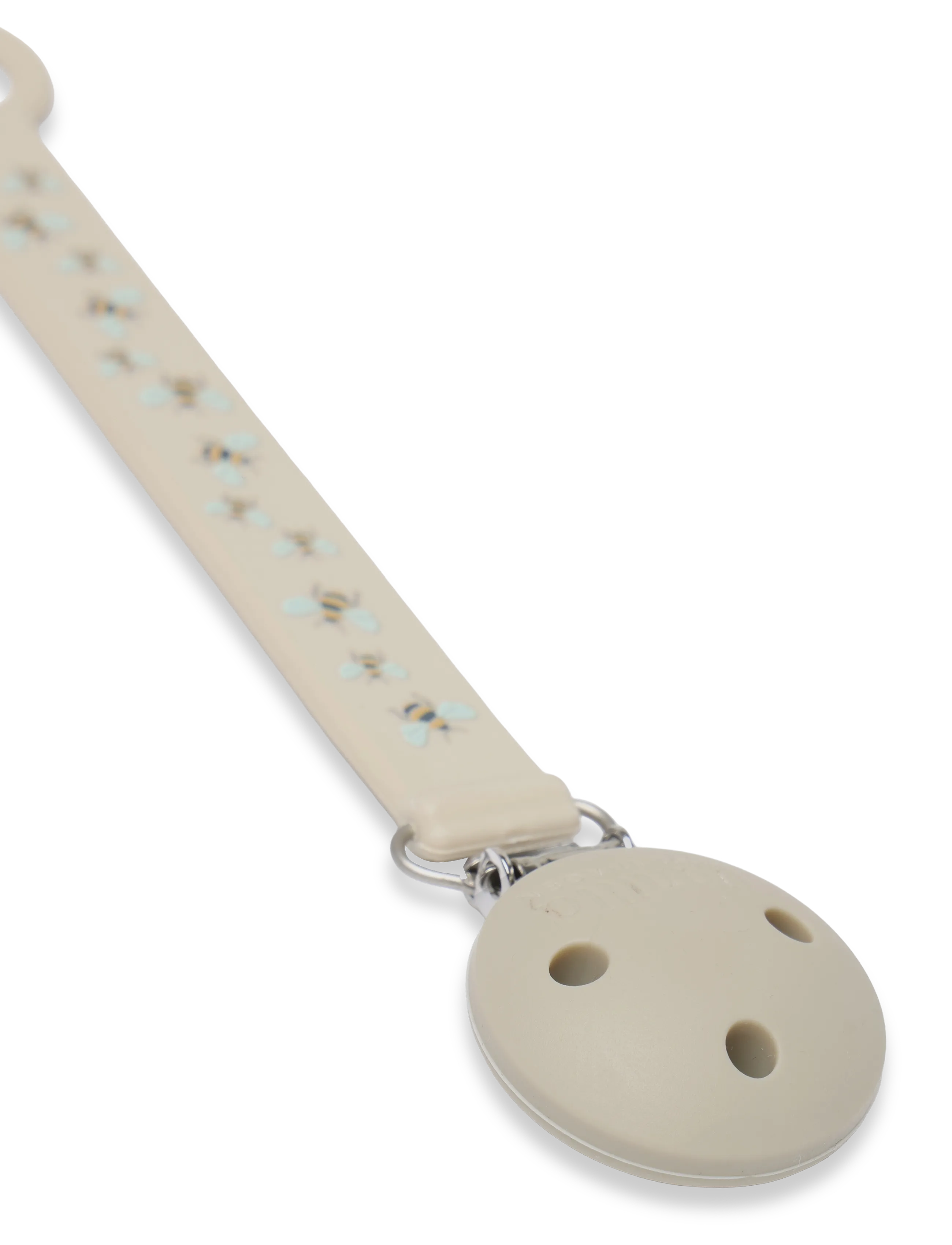 Vanilla Copenhagen - Pacifier Holder - Silicone - Honeybee - schnullerband - milk - 3