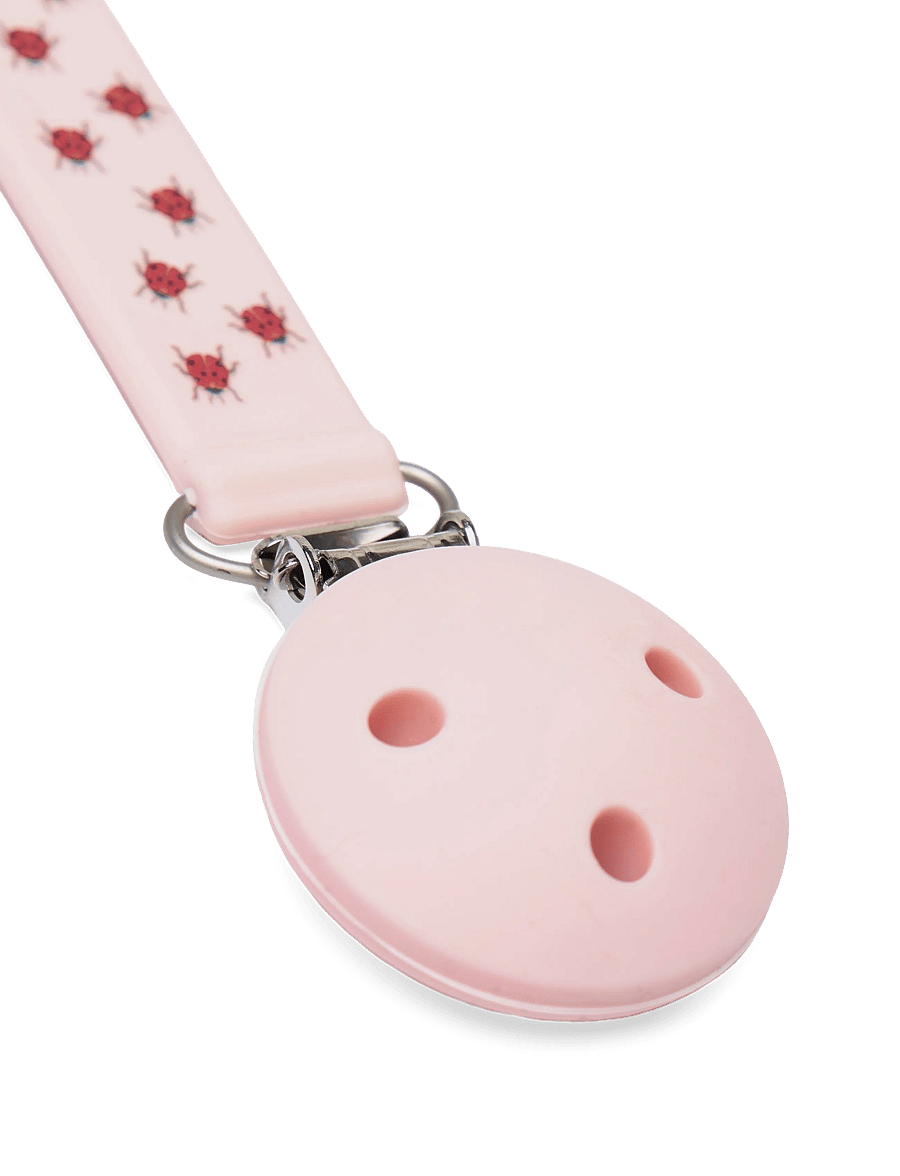 Vanilla Copenhagen - Pacifier Holder - Silicone - Ladybug - lutid - english rose - 1