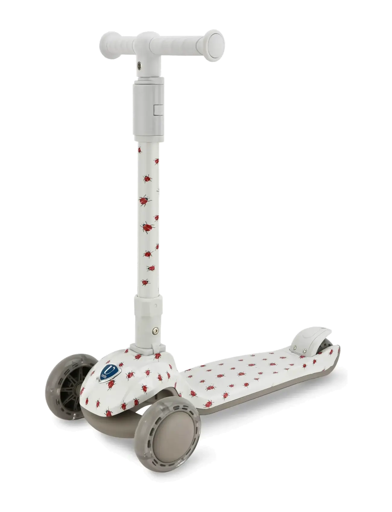 Vanilla Copenhagen Løbehjul Ladybug, One Size, Outdoor Spielzeug, Weiß - Kick Bikes, Kinder