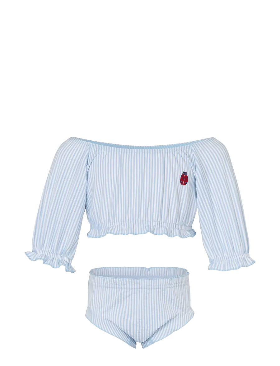 Vanilla Copenhagen - Bikini - Seersucker - Ladybug - uv-bekleidung - blue - 1