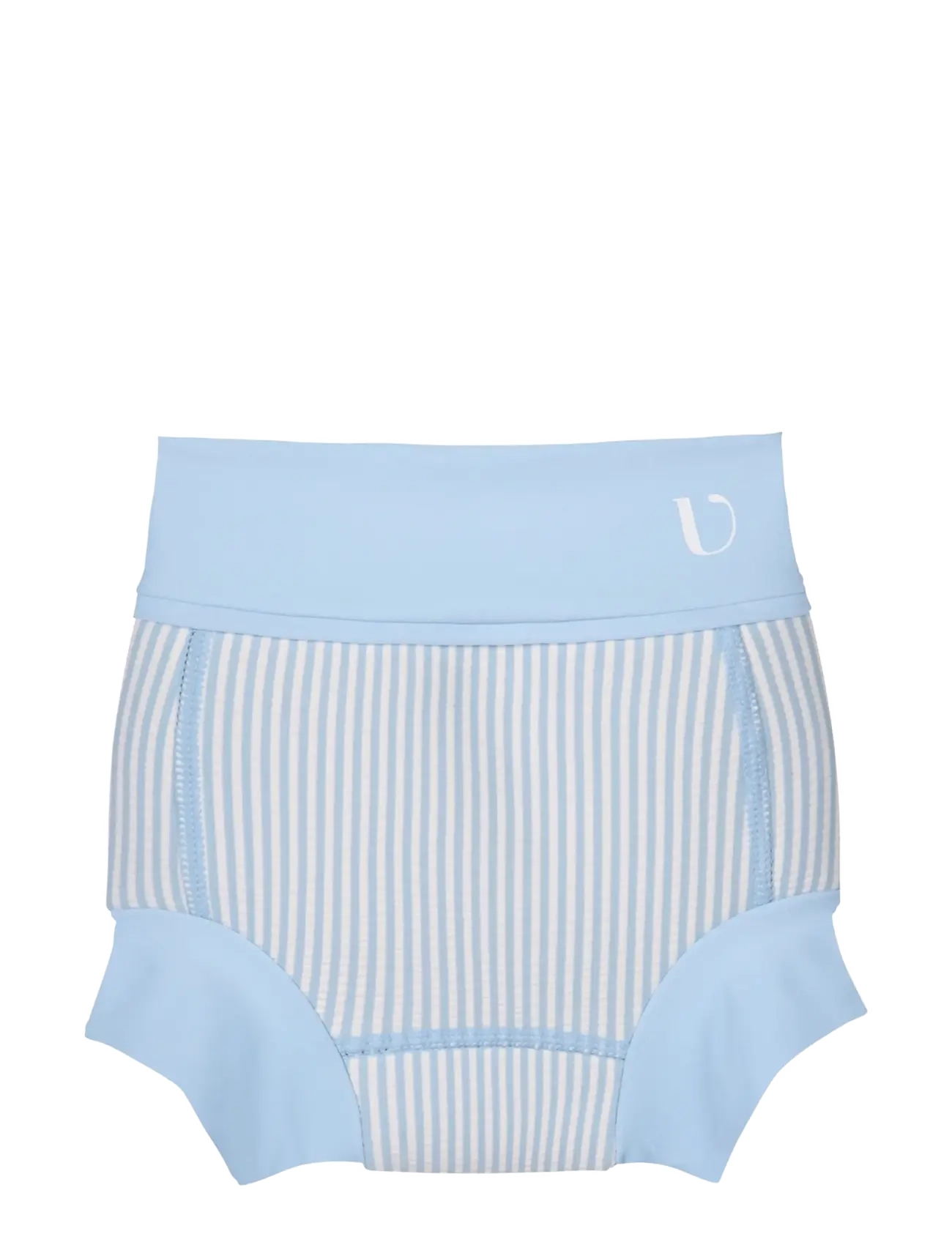 Vanilla Copenhagen Blebadebukser Neopren Seersucker, Børn, Baby Stribede Svømmebukser, Blå, Str: 0-3M