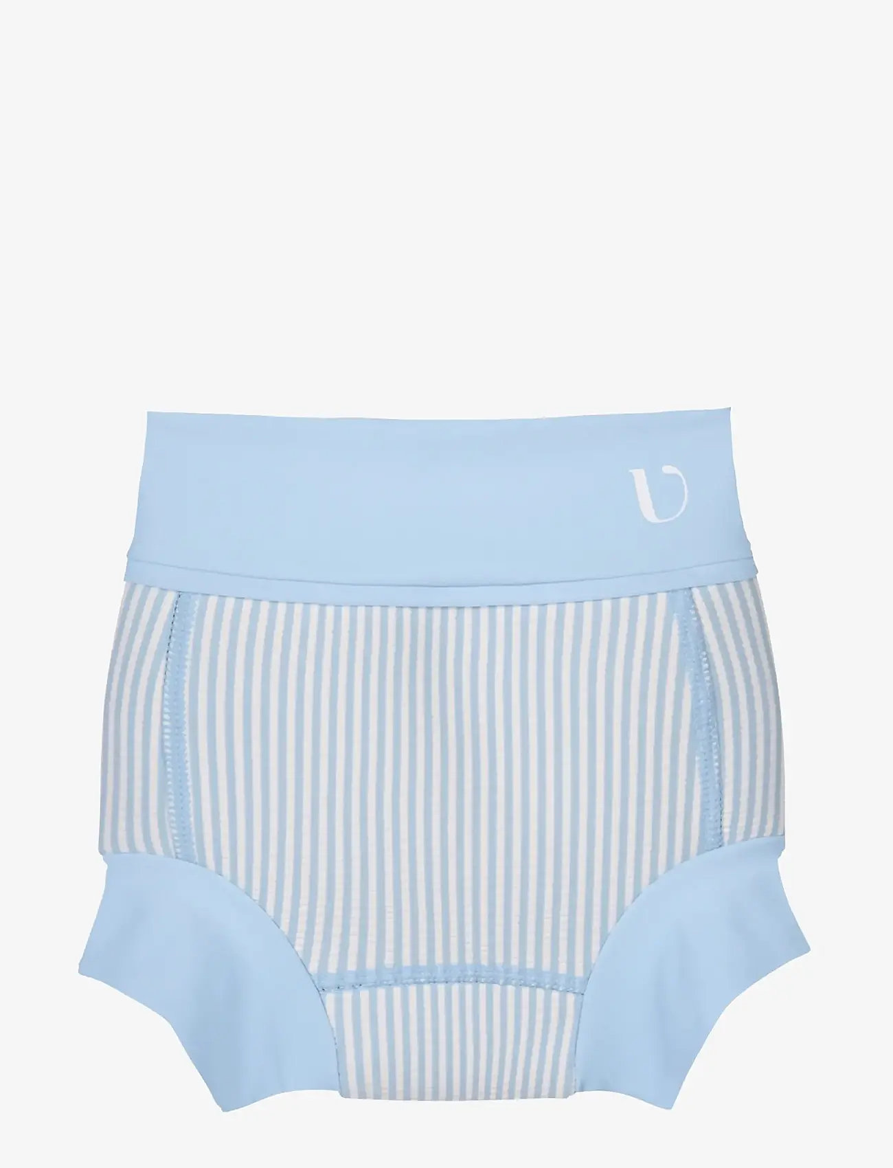Vanilla Copenhagen - Swim Pants - Neoprene - Seersucker - badblöjor - blue - 0