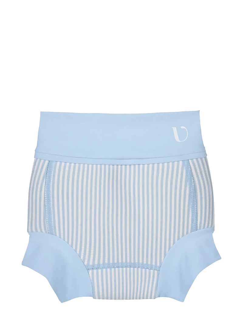 Vanilla Copenhagen - Swim Pants - Neoprene - Seersucker - badblöjor - blue - 0