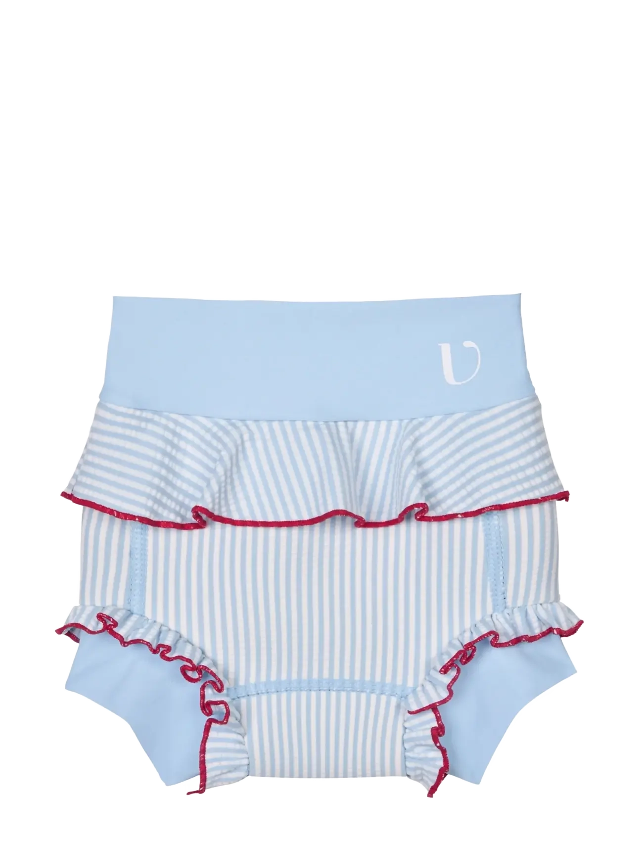 Vanilla Copenhagen Swim Pants - Neoprene - Frill - Blue - Badkläder - BLUE / blue