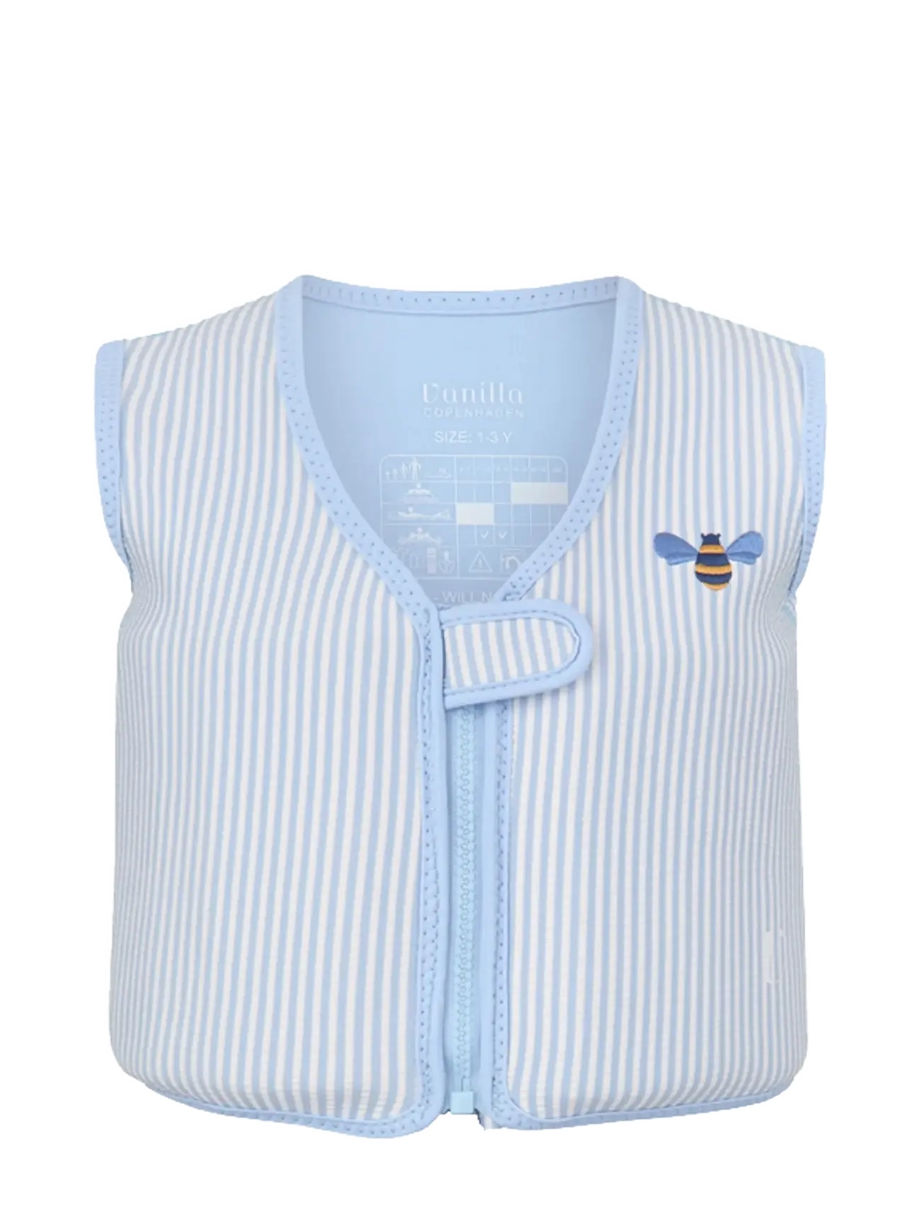 Vanilla Copenhagen Swim Vest - Neoprene - Seersucker - Honeybee - Urheiluvarusteet - BLUE / blue