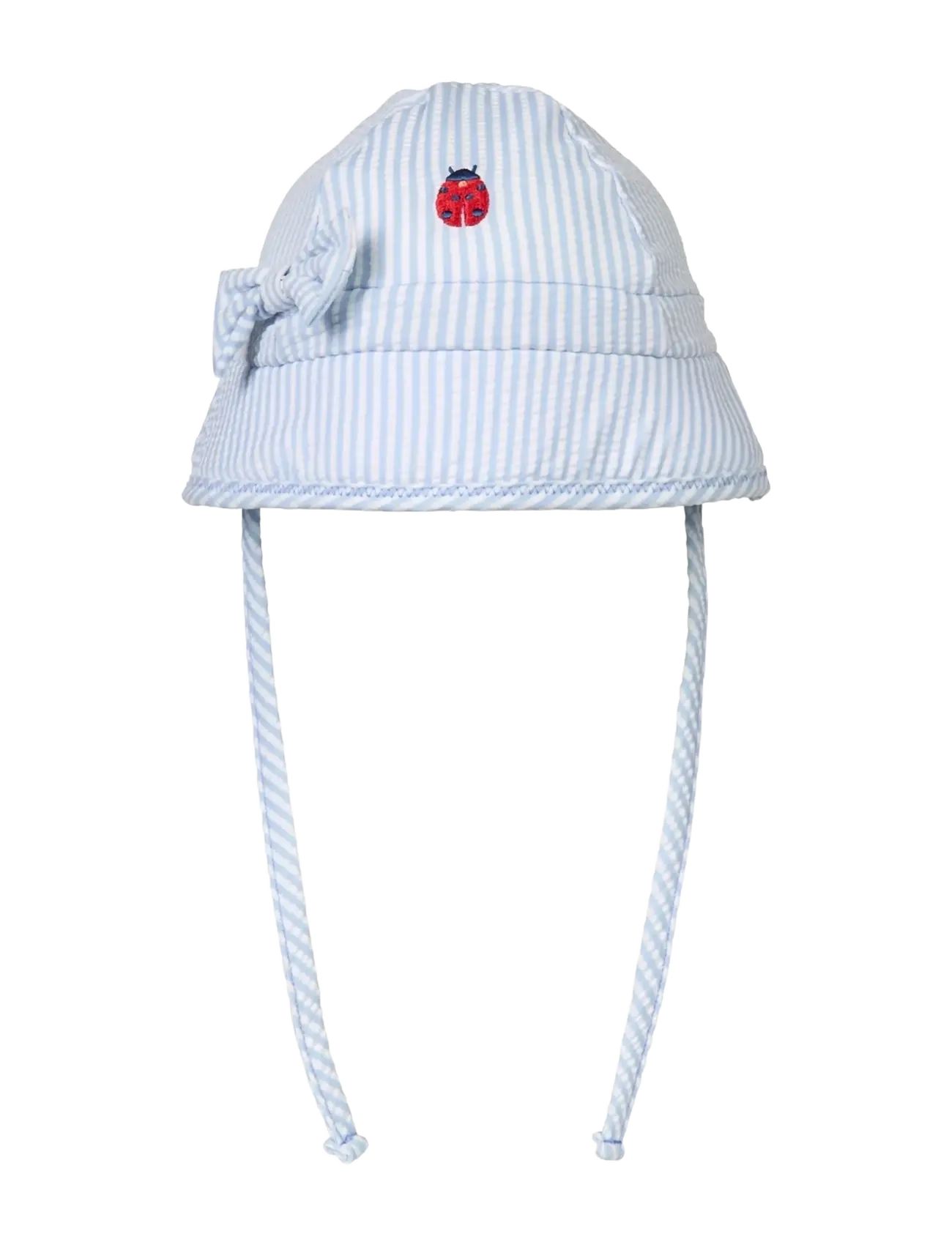 VANILLA COPENHAGEN Solhat - Seersucker Blau - L 52/54/6-10Y - Kinder