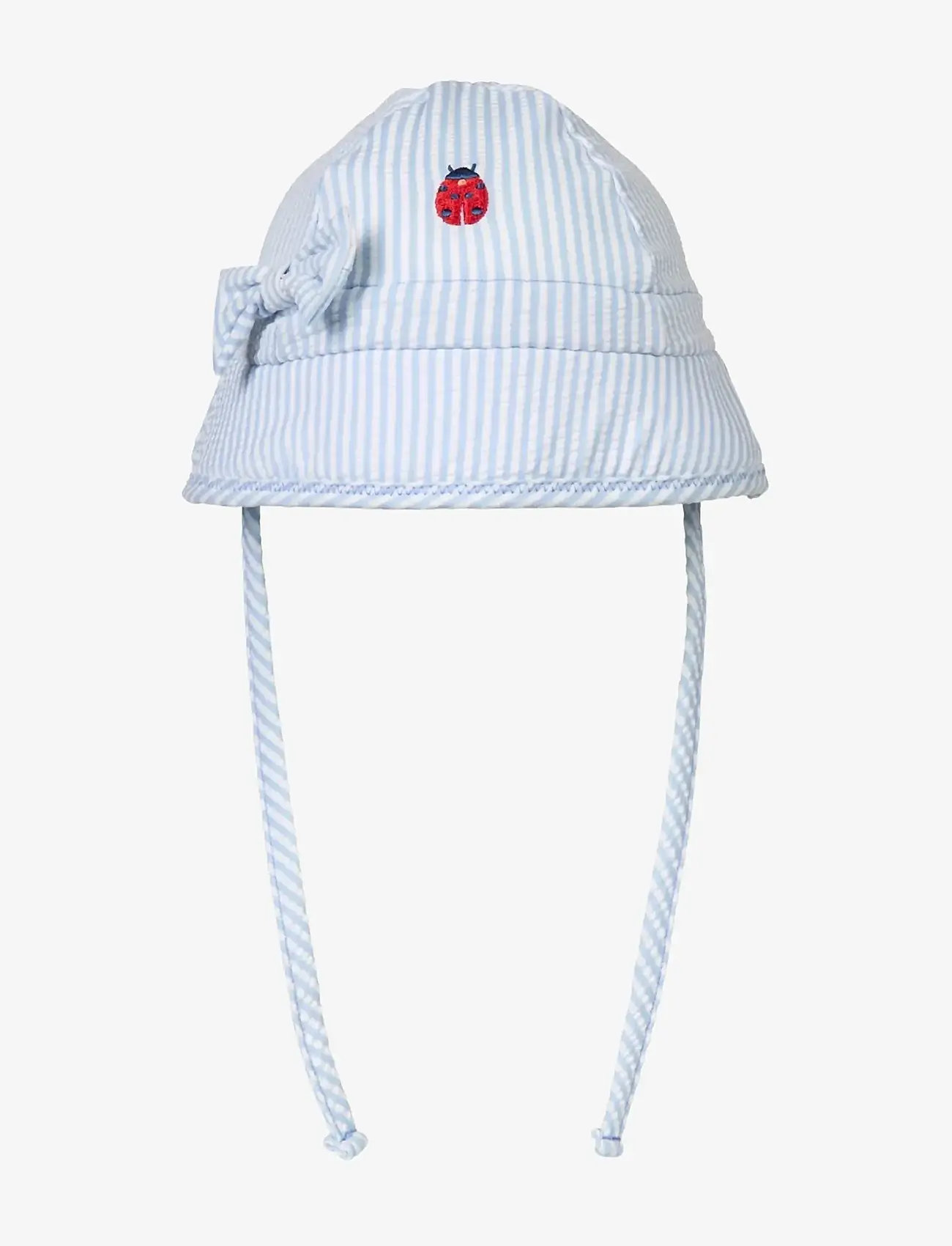 Vanilla Copenhagen - Sun Bucket Hat - Seersucker - winter accessories - blue - 0