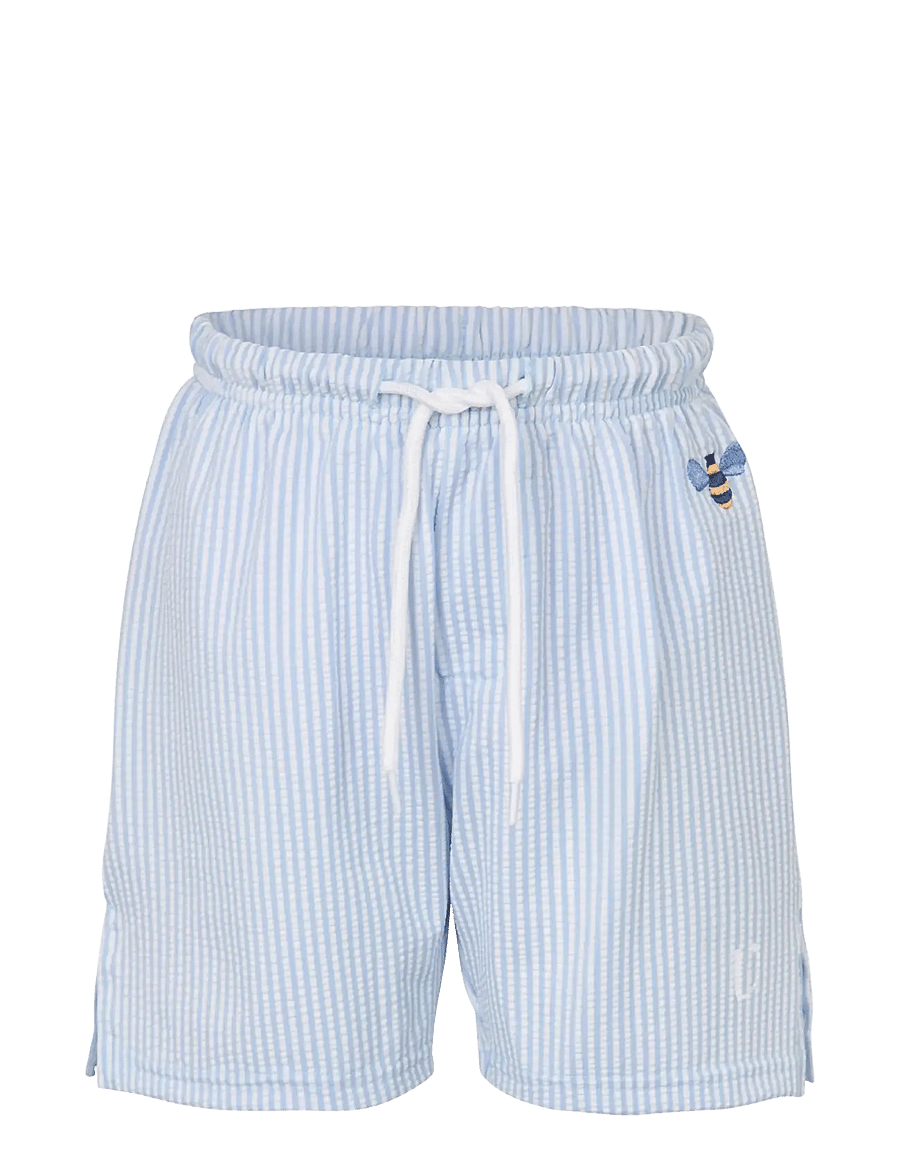 Vanilla Copenhagen - Swim Shorts - Seersucker - uv-bekleidung - blue - 0