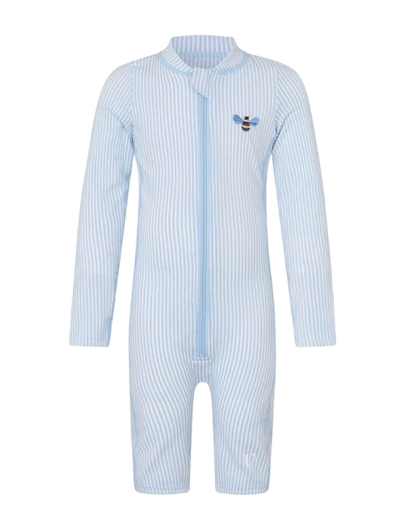 VANILLA COPENHAGEN Badeheldragt - Seersucker Blau - 4-5Y - Kinder
