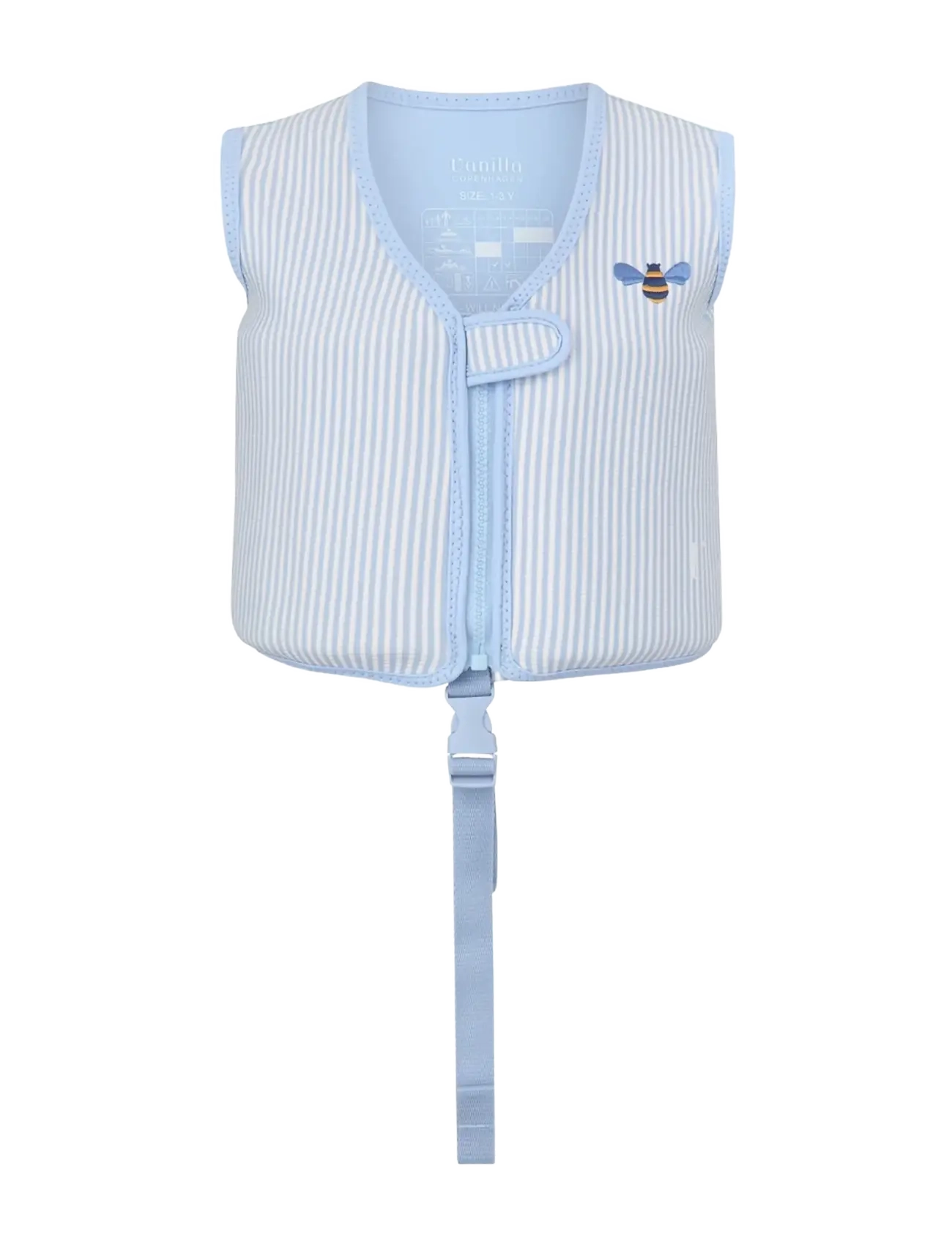 Vanilla Copenhagen Swim Vest - Neoprene - Seersucker - Honeybee - Urheiluvarusteet - BLUE / blue