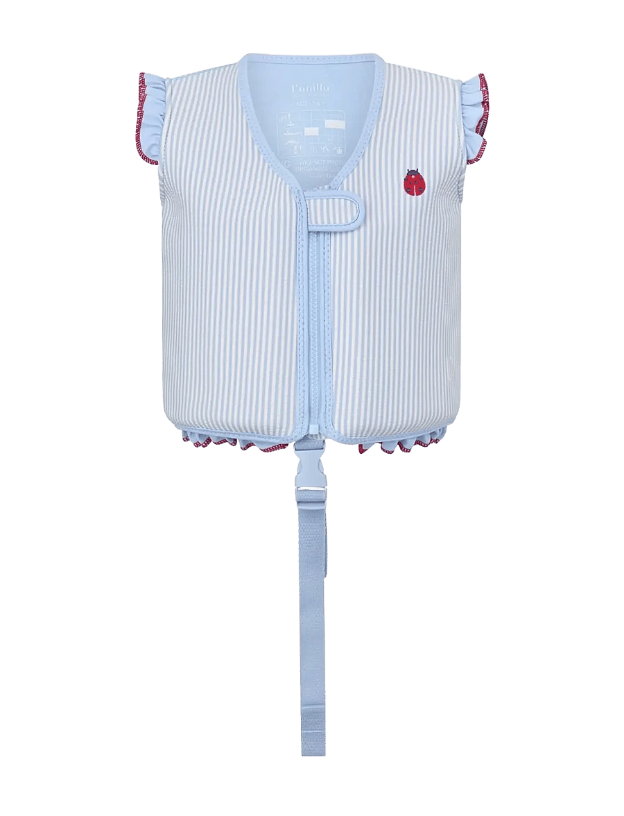 Vanilla Copenhagen - Swim Vest - Neoprene - Seersucker - Ladybug - ujumistarvikud - blue - 0