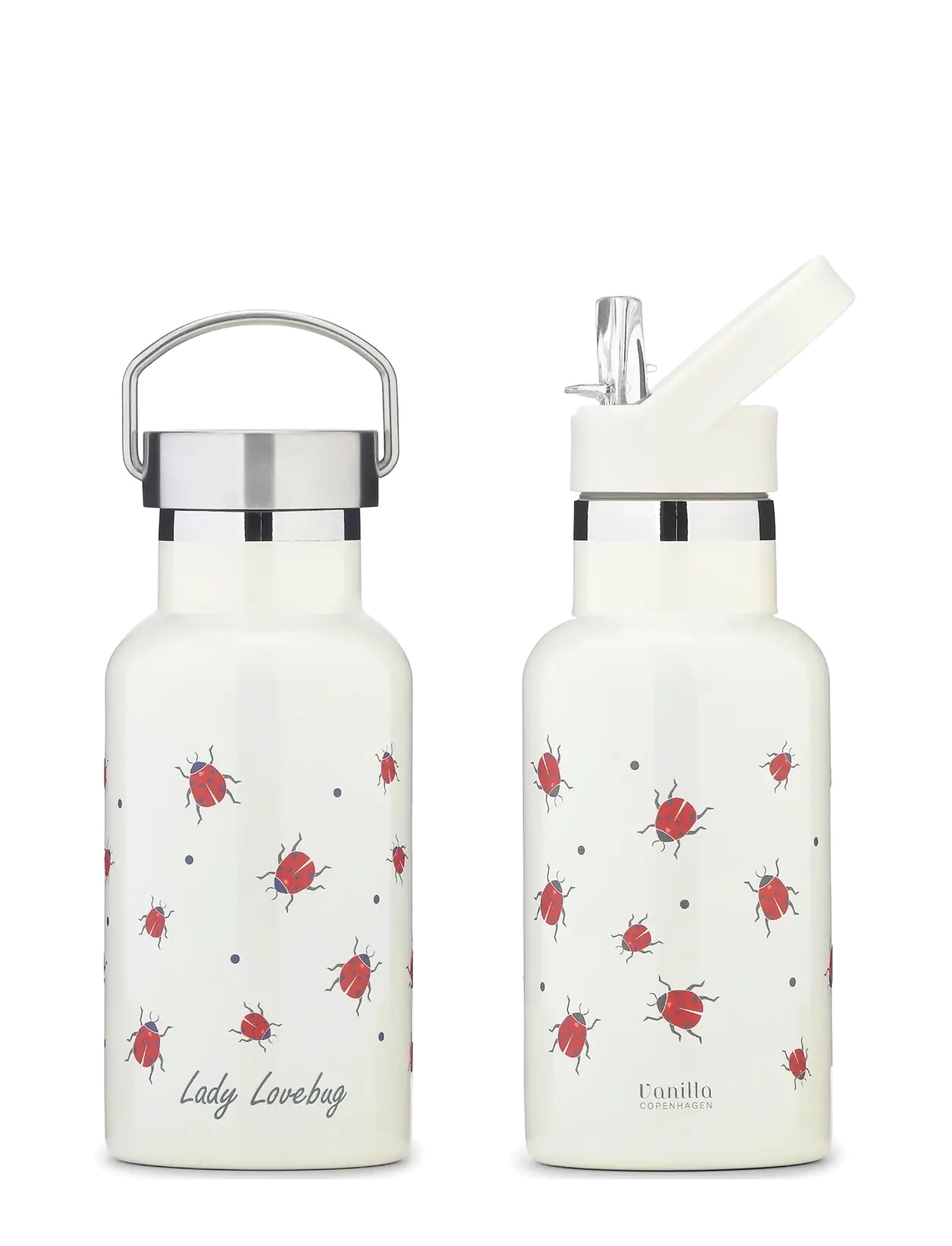 Vanilla Copenhagen Termoflaske - Ladybug- 350 ml - Inspiration - MILK / red