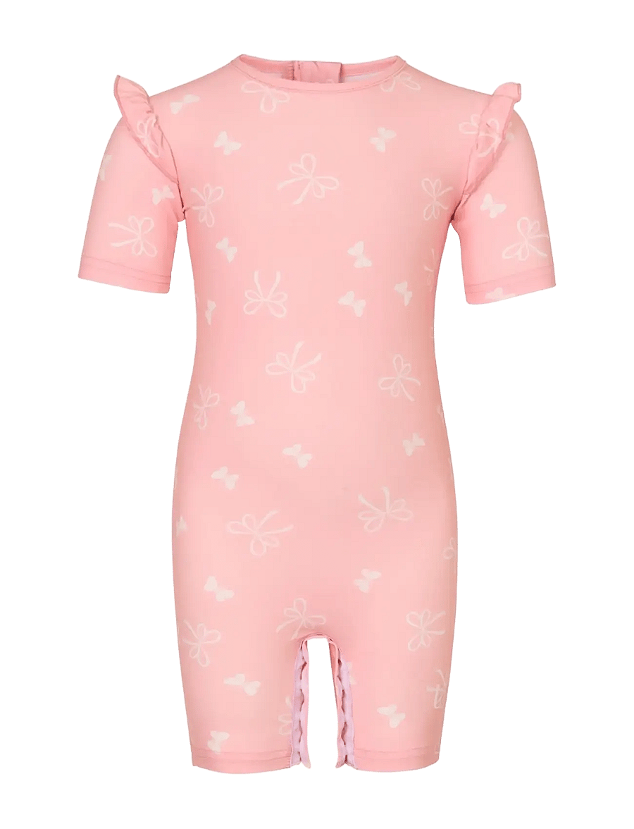 Vanilla Copenhagen - Baby Swim Bodysuit - Butterfly & Bow - odzież uv - english rose - 0