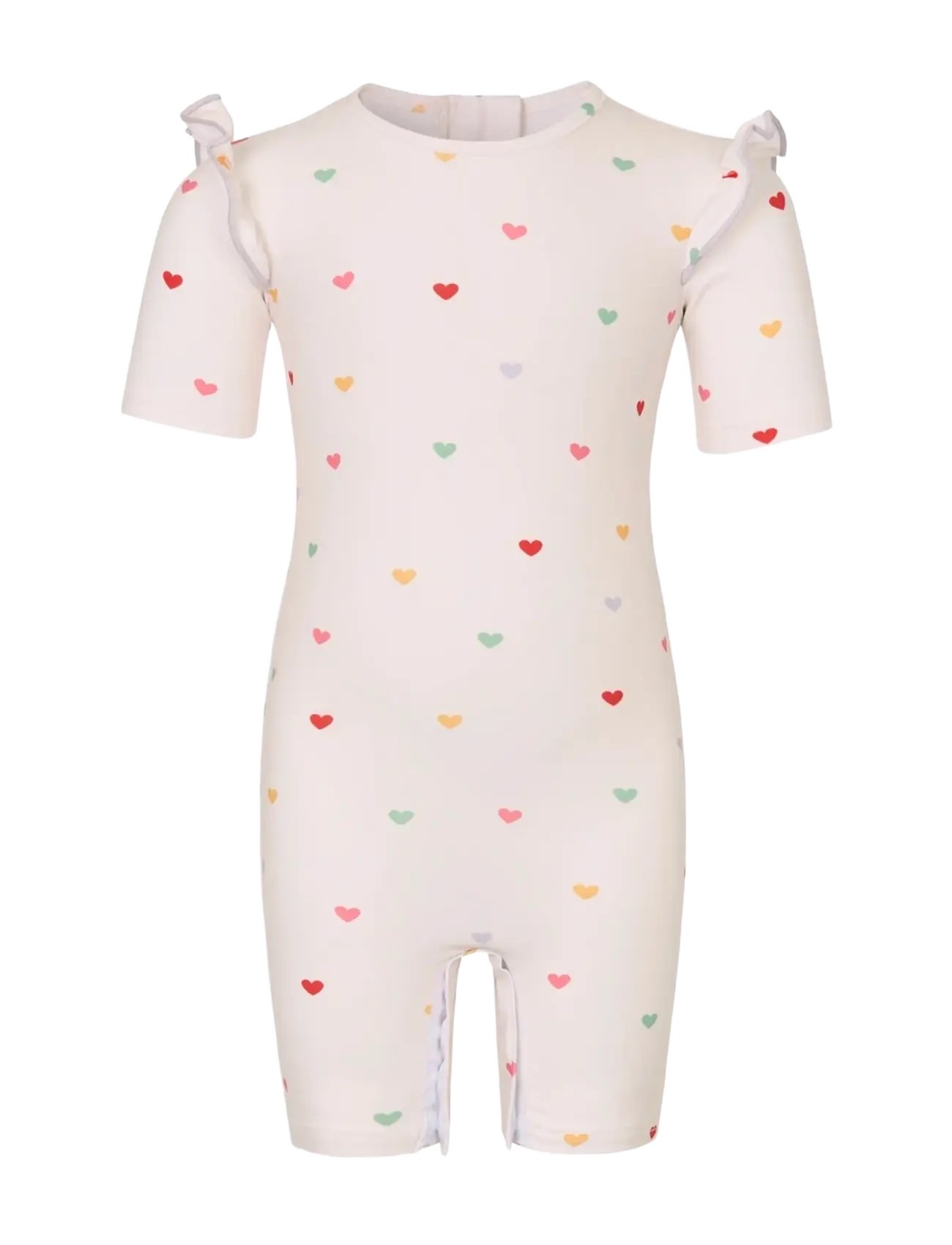 Vanilla Copenhagen Baby Badeheldragt - Hearts, 6-9M, White, Badetøj > Badedragter, Børn