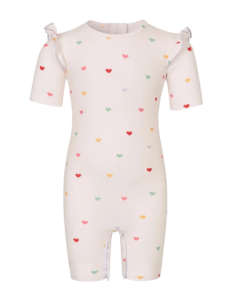 Vanilla Copenhagen - Baby Swim Bodysuit - Hearts - rūbai su uv apsauga - cream - 0