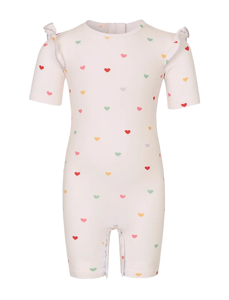 Vanilla Copenhagen - Baby Swim Bodysuit - Hearts - uv-kaitsega riided - cream - 0