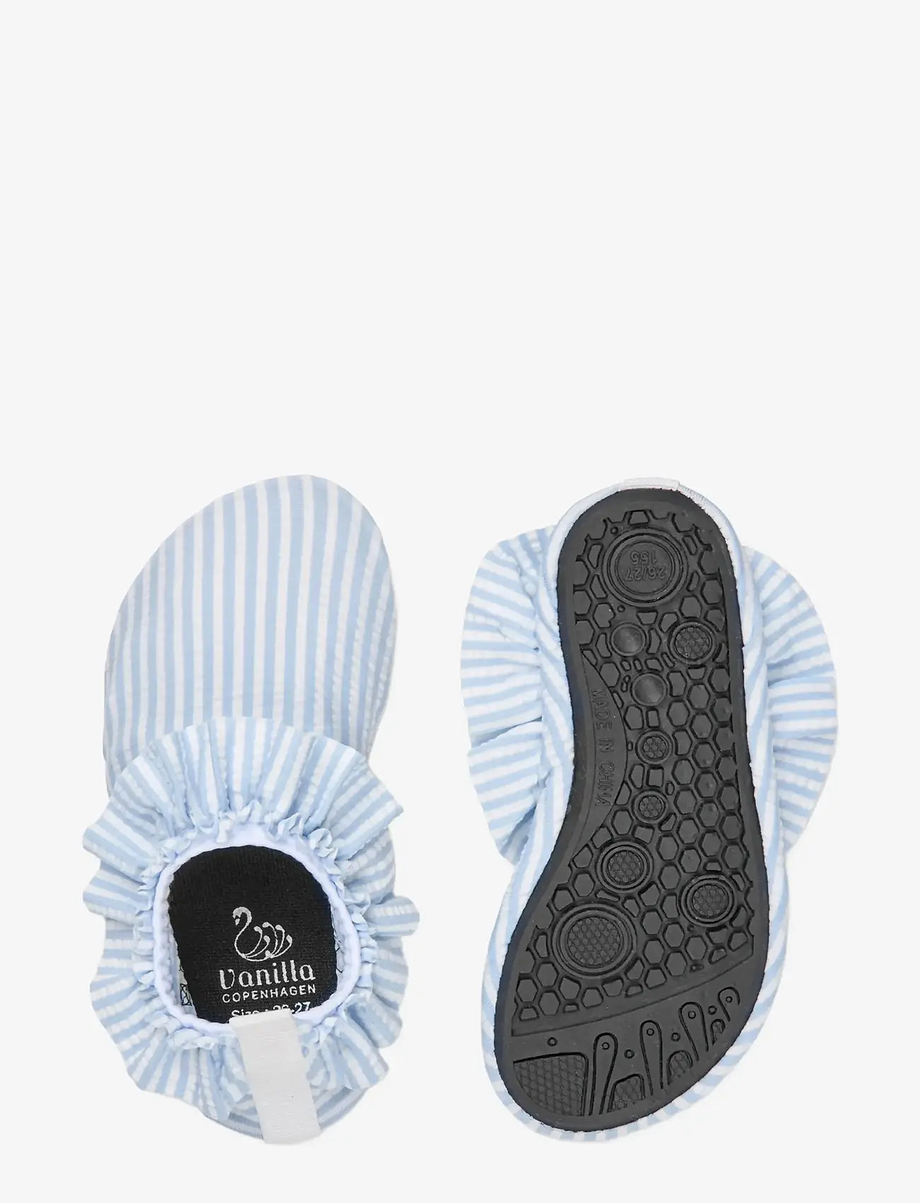 Vanilla Copenhagen - Swim Shoes - Frill - Seersucker - wasserschuhe - blue - 0