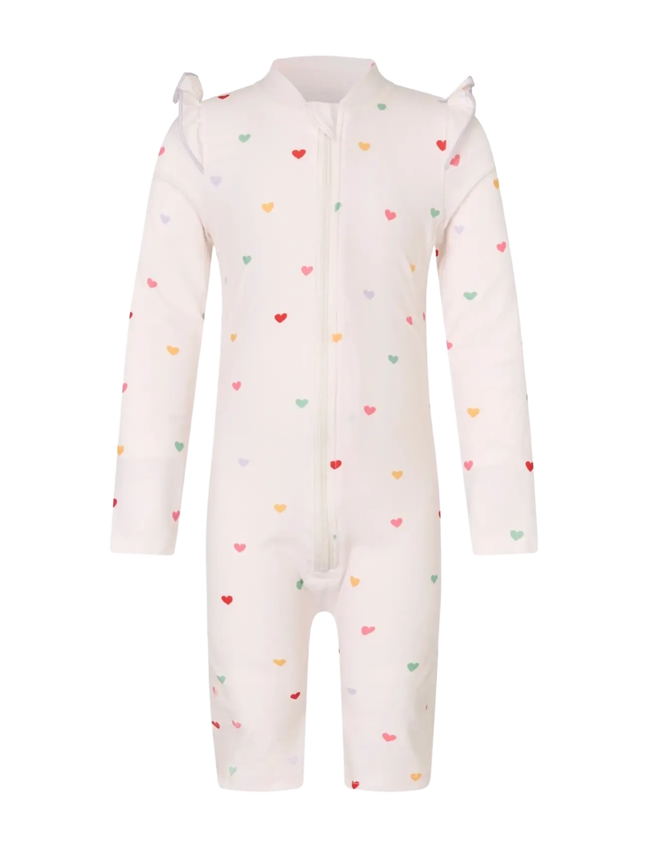 Vanilla Copenhagen Swim Bodysuit - Hearts - Lapsed 98–134 - CREAM / cream