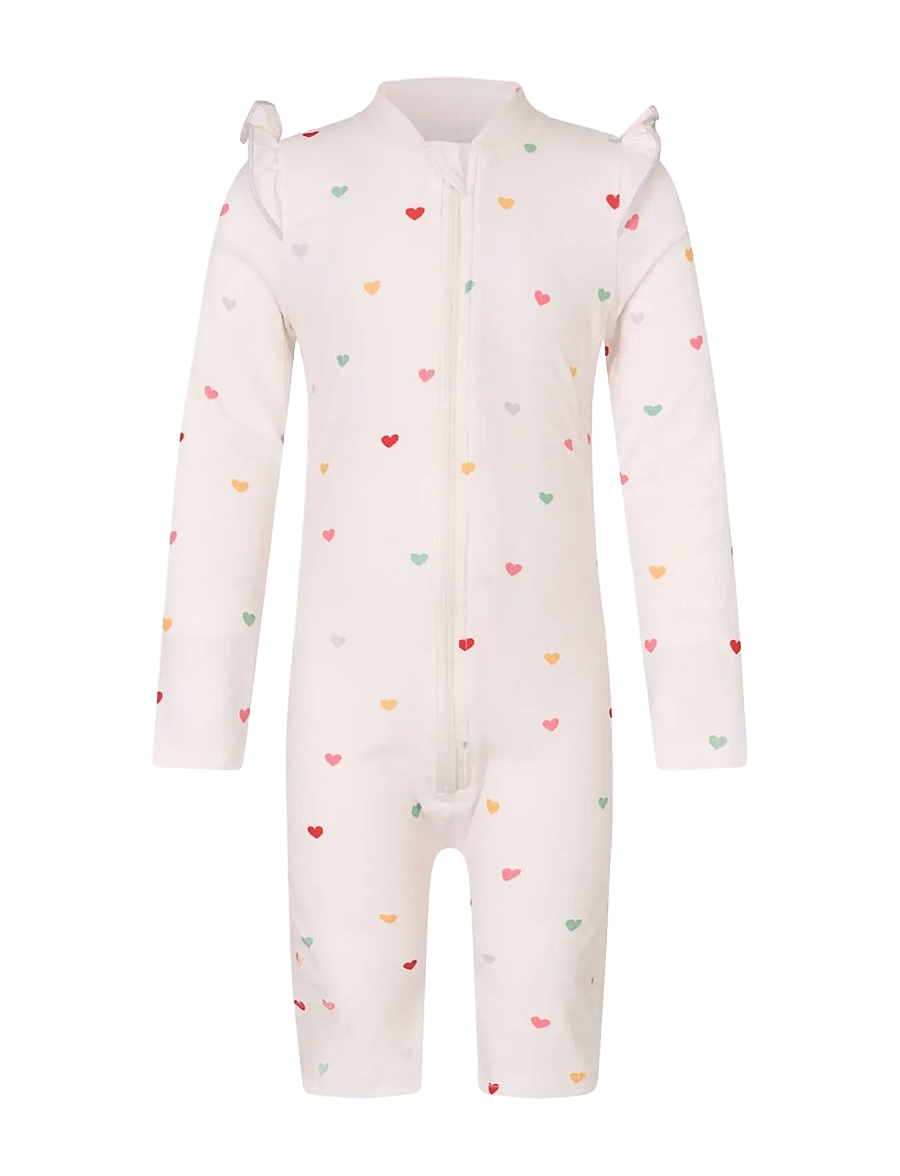 Vanilla Copenhagen - Swim Bodysuit - Hearts - uv-kaitsega riided - cream - 1